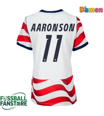 Vereinigte Staaten Brenden Aaronson #11 Replik Heimtrikot Damen WM 2026 Kurzarm